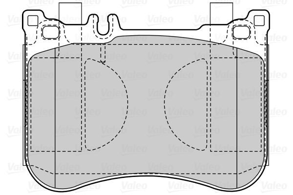 VALEO, Kit de plaquettes de frein, frein à disque