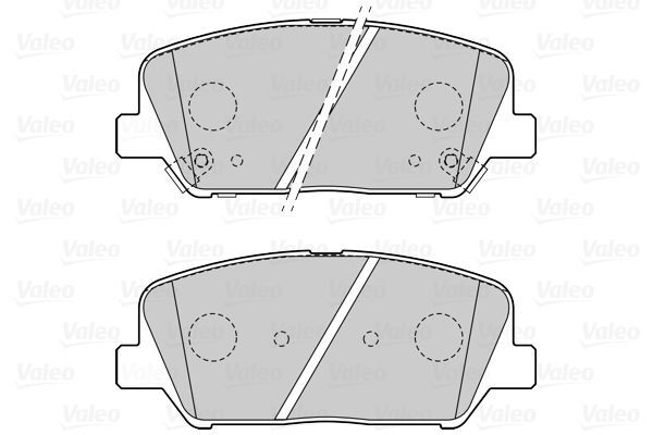 VALEO, Kit de plaquettes de frein, frein à disque