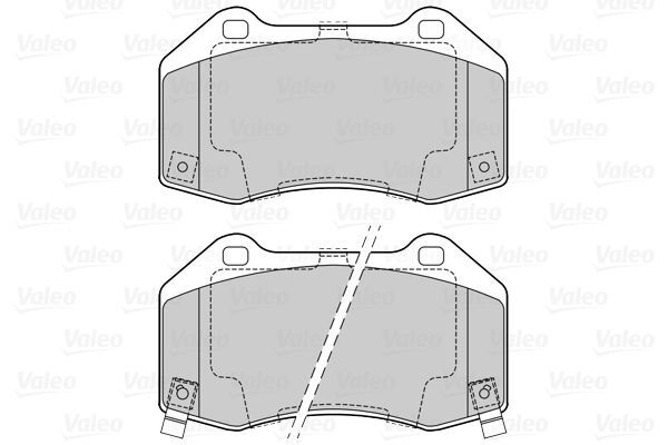 VALEO, Kit de plaquettes de frein, frein à disque