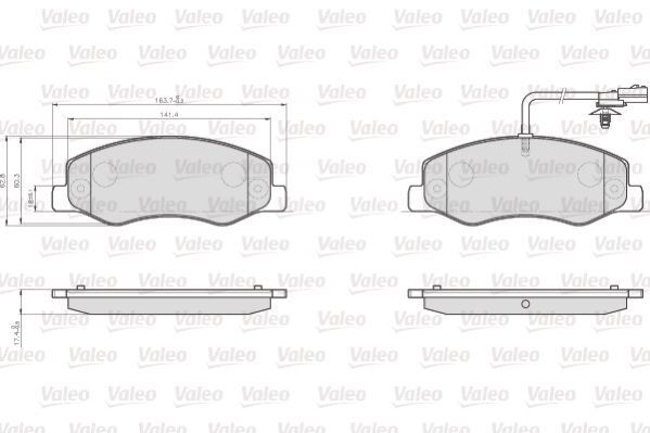 VALEO, Kit de plaquettes de frein, frein à disque