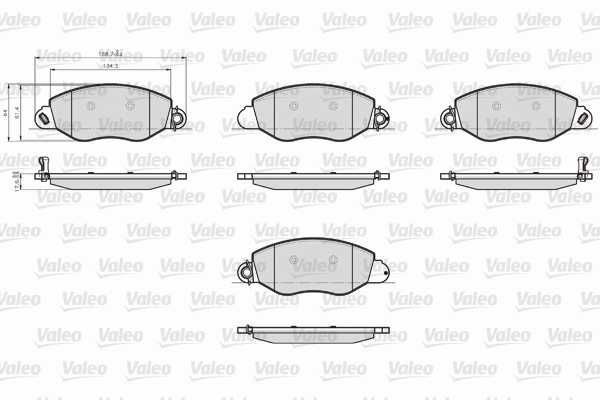 VALEO, Kit de plaquettes de frein, frein à disque