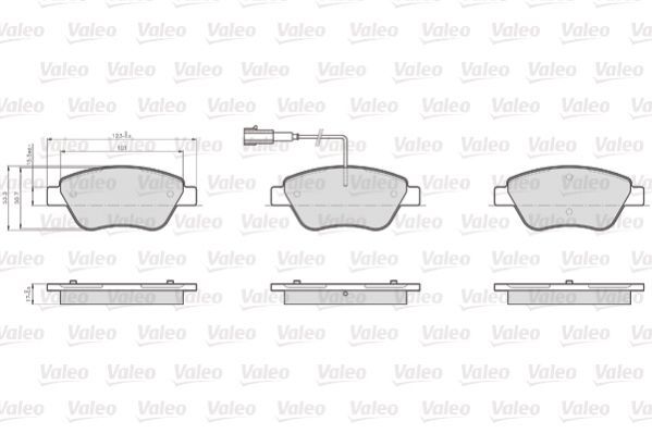 VALEO, Kit de plaquettes de frein, frein à disque