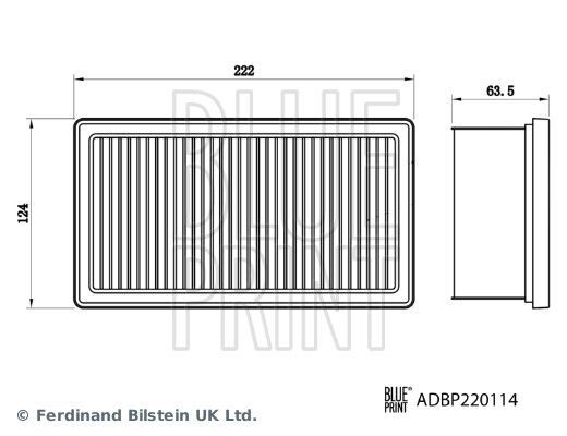 BLUE PRINT, Filtre à air