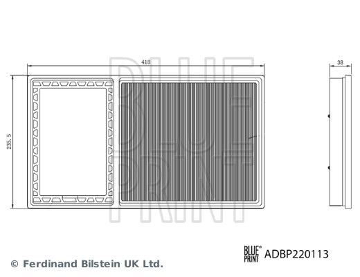 BLUE PRINT, Filtre à air