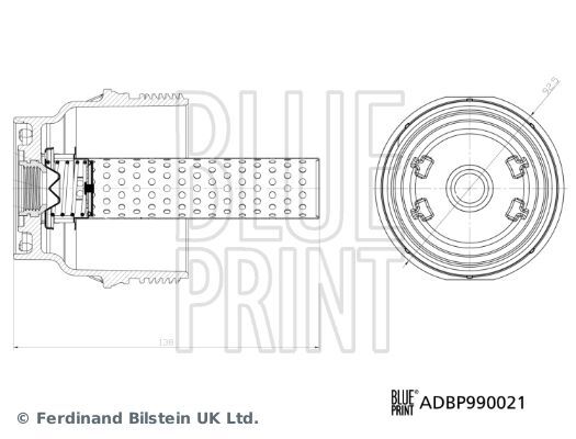 BLUE PRINT, Couvercle, boîtier du filtre à huile