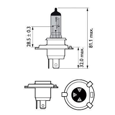 PHILIPS, Ampoule, projecteur longue portée