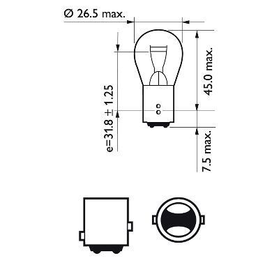 PHILIPS, Ampoule, feu clignotant