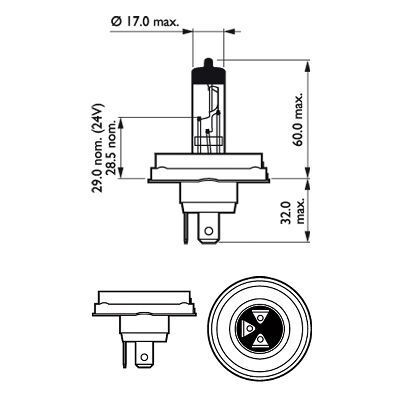 PHILIPS, Ampoule, projecteur longue portée