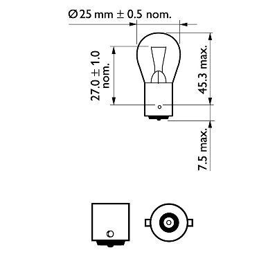 PHILIPS, Ampoule, feu clignotant