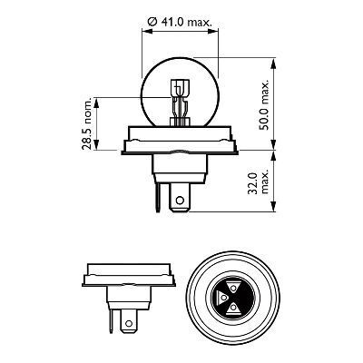 PHILIPS, Ampoule, projecteur longue portée