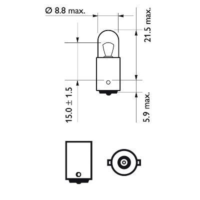 PHILIPS, Ampoule, feu clignotant