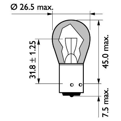 PHILIPS, Ampoule, feu clignotant