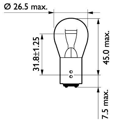 PHILIPS, Ampoule, feu clignotant