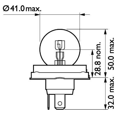 PHILIPS, Ampoule, projecteur longue portée