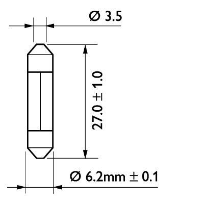 PHILIPS, Ampoule, feu éclaireur de plaque