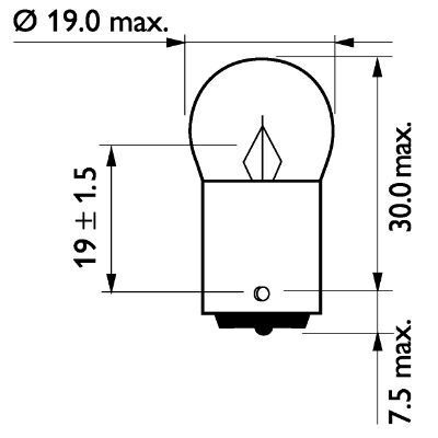 PHILIPS, Ampoule, feu clignotant