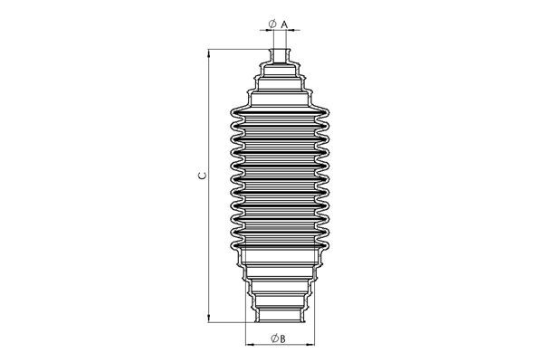 TEDGUM, Joint-soufflet, arbre de commande