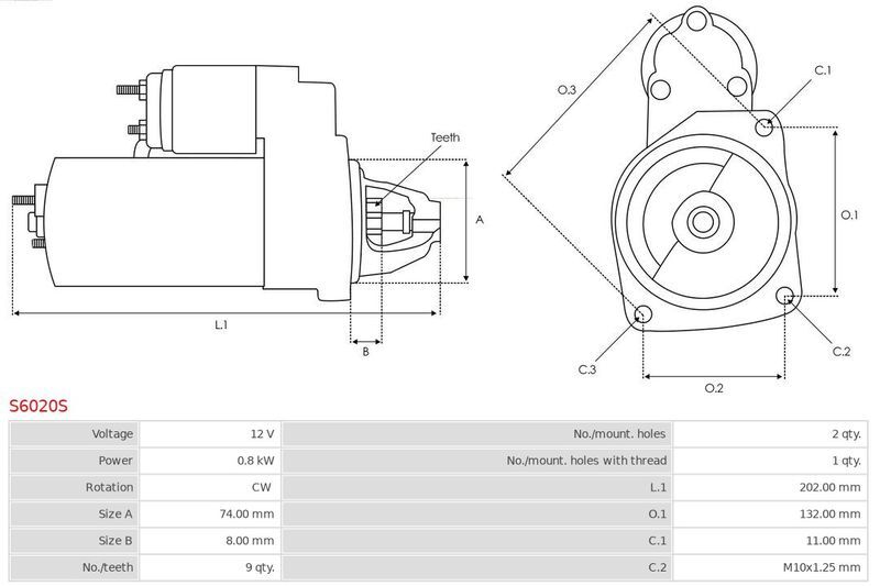 AS-PL, Stator, alternateur