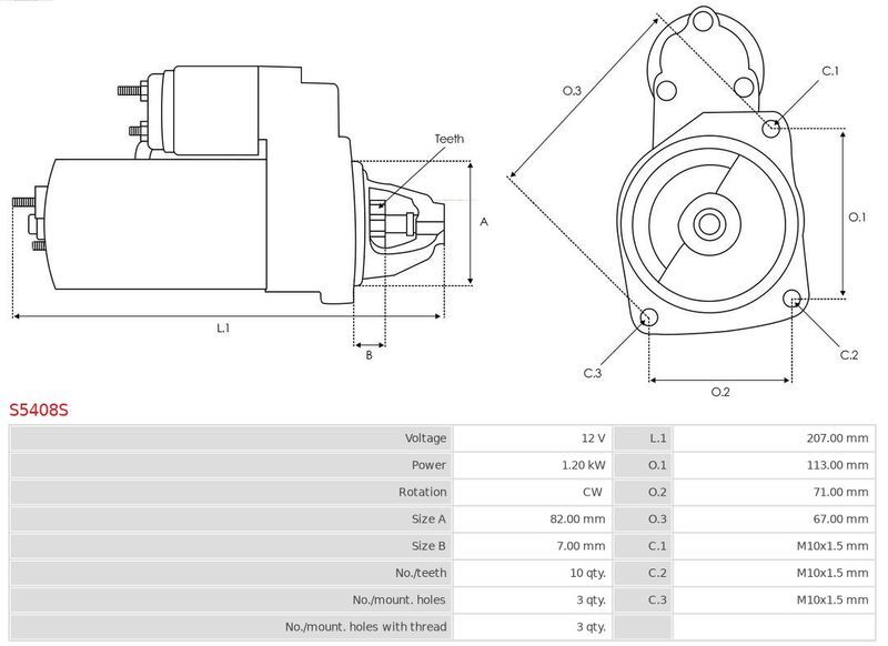 AS-PL, Stator, alternateur