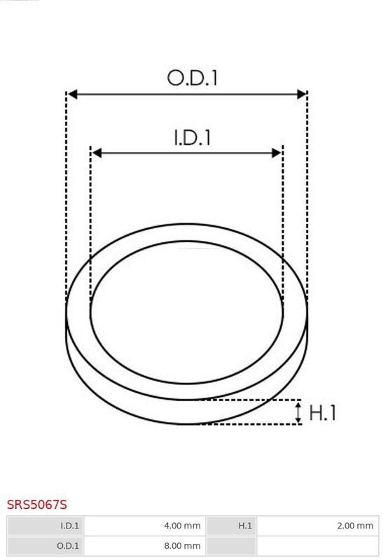 AS-PL, Douille, arbre de démarreur