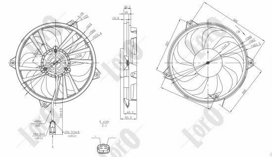 ABAKUS, Ventilateur, refroidissement du moteur