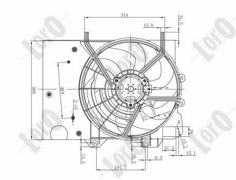 ABAKUS, Ventilateur, refroidissement du moteur