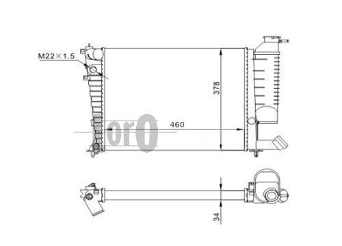 ABAKUS, Radiateur, refroidissement du moteur