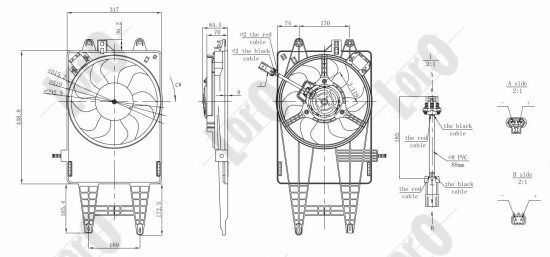 ABAKUS, Ventilateur, refroidissement du moteur