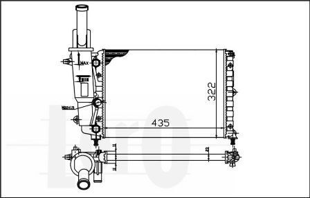 ABAKUS, Radiateur, refroidissement du moteur