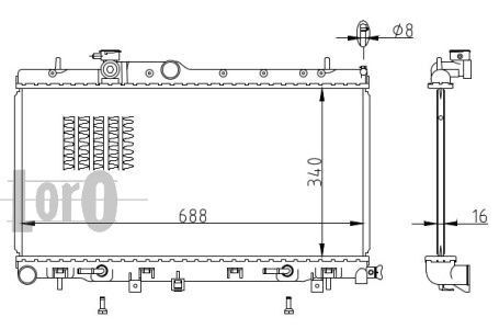 ABAKUS, Radiateur, refroidissement du moteur