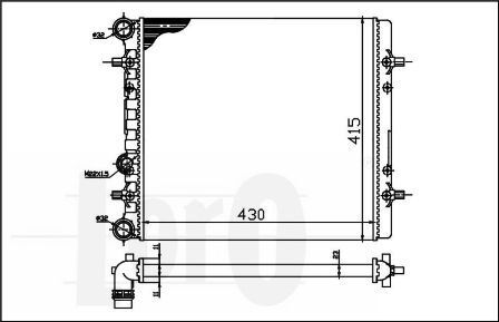 ABAKUS, Radiateur, refroidissement du moteur