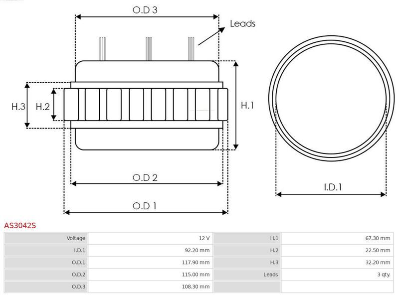 AS-PL, Stator, alternateur