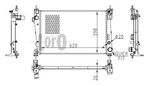 ABAKUS, Radiateur, refroidissement du moteur