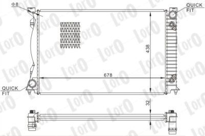 ABAKUS, Radiateur, refroidissement du moteur