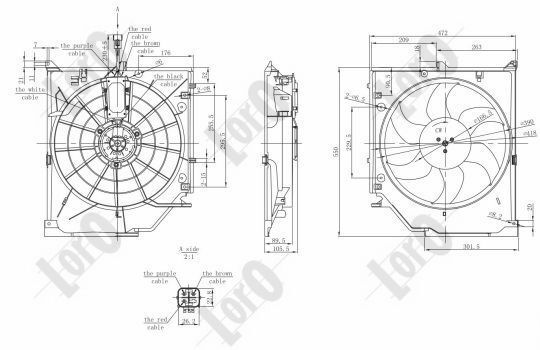 ABAKUS, Ventilateur, refroidissement du moteur