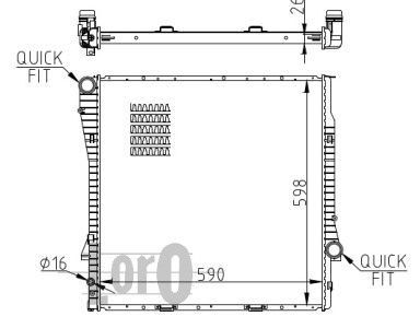 ABAKUS, Radiateur, refroidissement du moteur