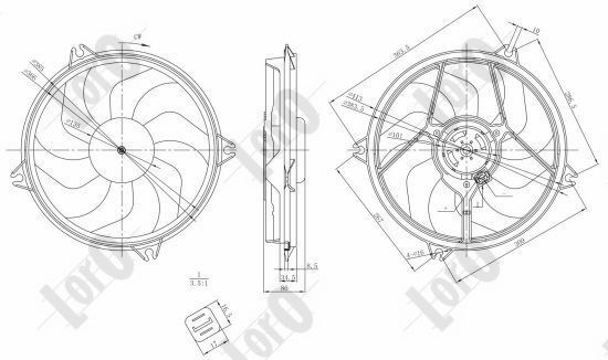 ABAKUS, Ventilateur, refroidissement du moteur