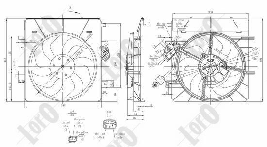 ABAKUS, Ventilateur, refroidissement du moteur