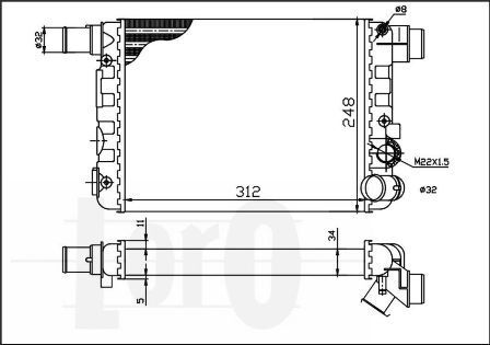 ABAKUS, Radiateur, refroidissement du moteur