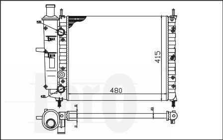 ABAKUS, Radiateur, refroidissement du moteur