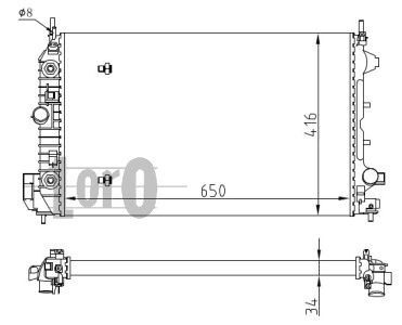 ABAKUS, Radiateur, refroidissement du moteur