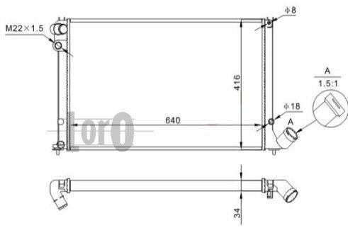 ABAKUS, Radiateur, refroidissement du moteur