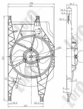 ABAKUS, Ventilateur, refroidissement du moteur