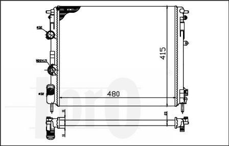 ABAKUS, Radiateur, refroidissement du moteur