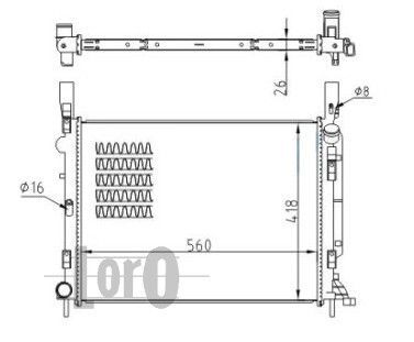 ABAKUS, Radiateur, refroidissement du moteur