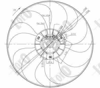 ABAKUS, Ventilateur, refroidissement du moteur