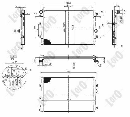 ABAKUS, Radiateur, refroidissement du moteur