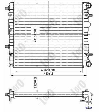 ABAKUS, Radiateur, refroidissement du moteur