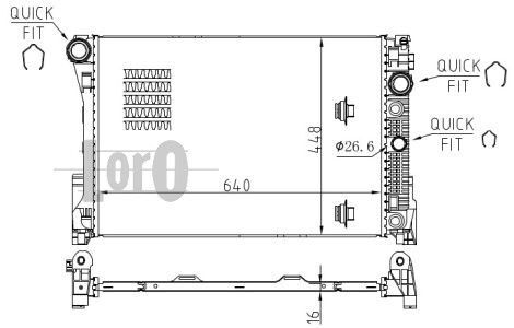 ABAKUS, Radiateur, refroidissement du moteur