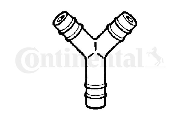 Continental/VDO, Pièce de jonction, tuyauterie d'eau de nettoyage